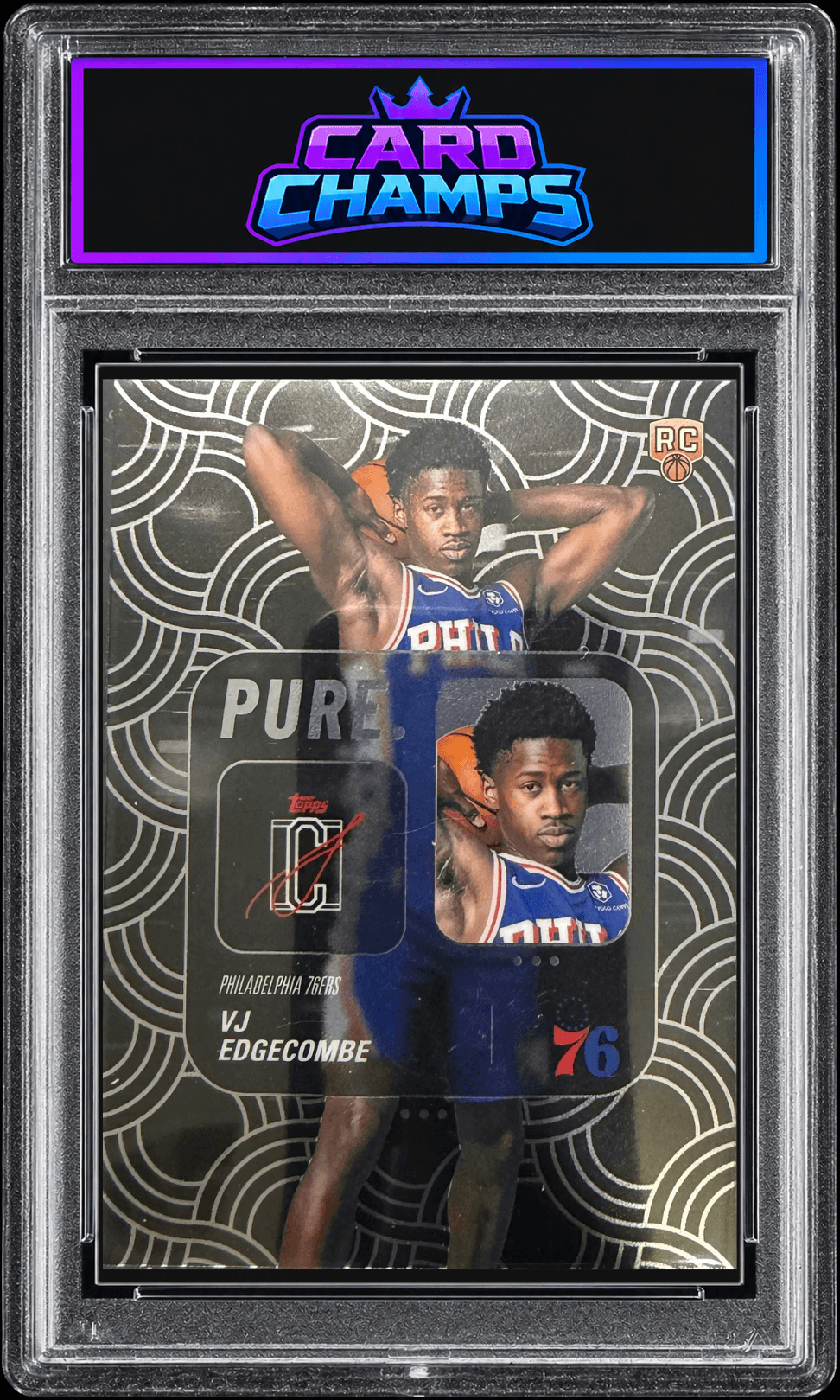 2025-26 Topps Signature Class VJ Edgecombe "Pure." insert RC #PU-18