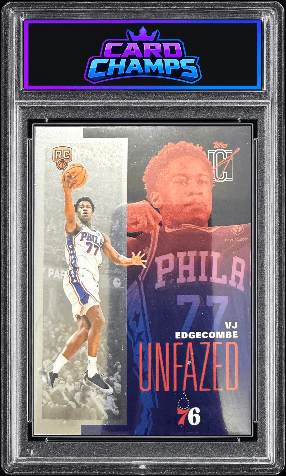 2025-26 Topps Signature Class VJ Edgecombe "Unfazed" insert RC #FAZE-13