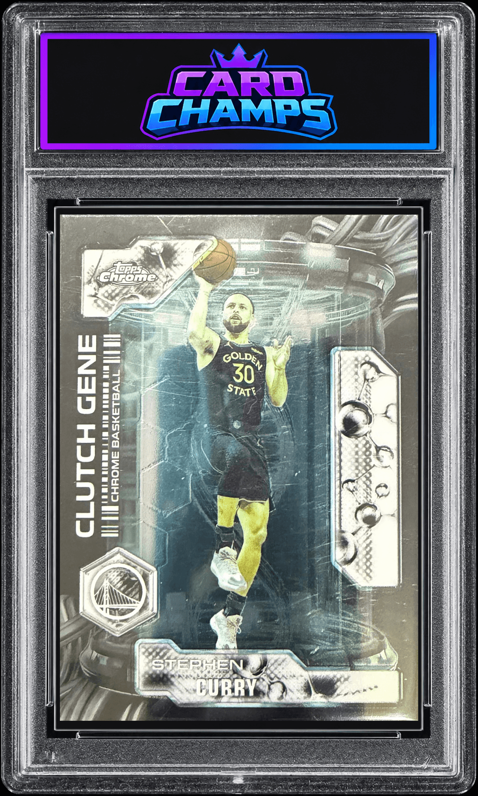 2025-26 Topps Chrome Stephen Curry "Clutch Gene" insert #CG-1