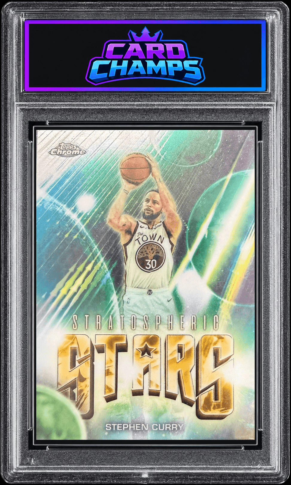 2025-26 Topps Chrome Update Stephen Curry "Stratospheric Stars" insert #ST-2